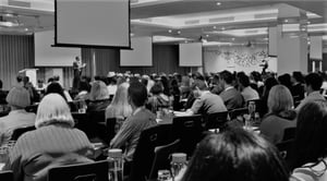 conference photo greyscale