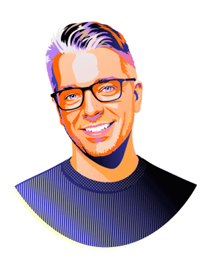 LEAP26 Headshot illustrations_John Mooney